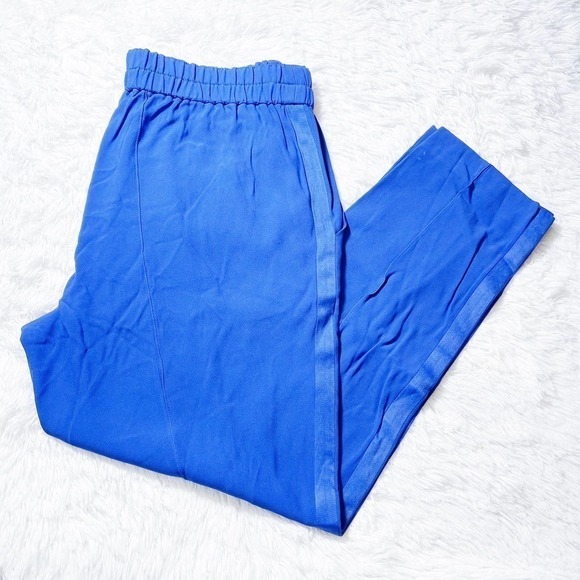 Escada Royal Blue Straight leg Elastic Waistband Pant SZ40 - Picture 9 of 9